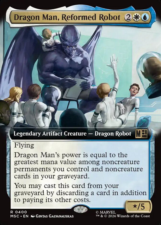 Dragon Man, Reformed Robot, Marvel Super Heroes Commander · 0400