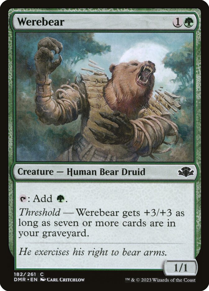 Werebear, Dominaria Remastered · 182/261