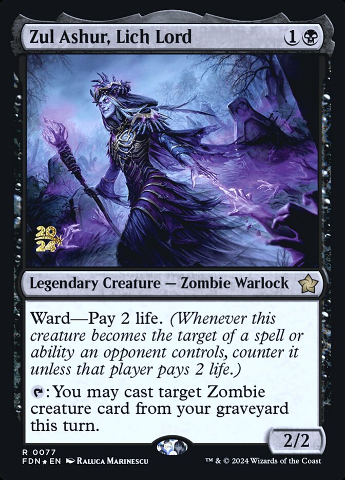 Zul Ashur, Lich Lord, Foundations Promos · 0077