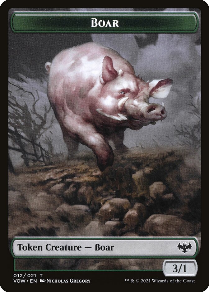 Boar, Innistrad: Crimson Vow Tokens · 012