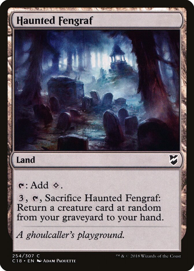 Haunted Fengraf, Commander 2018 · 254/307