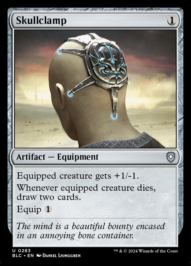 Skullclamp, Bloomburrow Commander · 0283