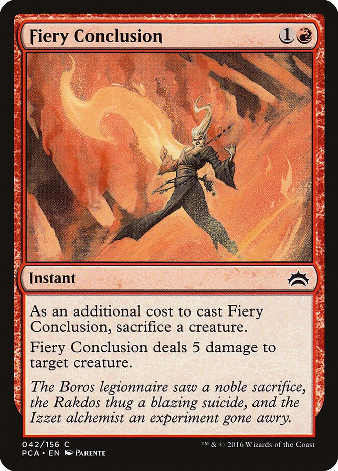 Fiery Conclusion, Planechase Anthology · 042/156