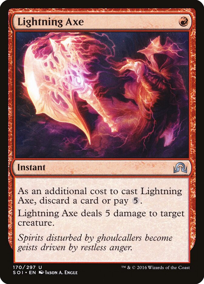 Lightning Axe, Shadows over Innistrad · 170/297
