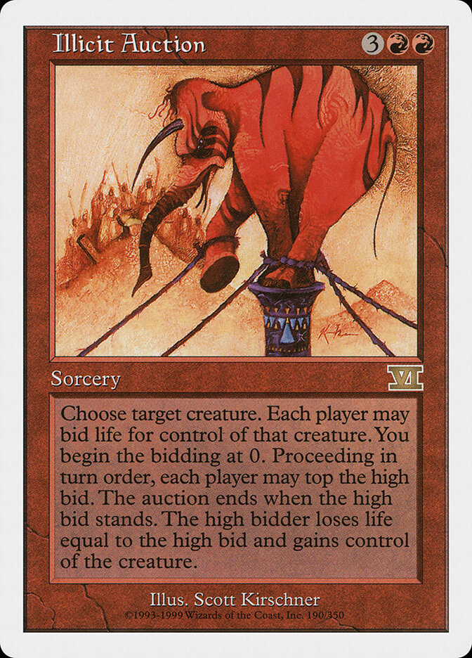 Illicit Auction, Classic Sixth Edition · 190/350