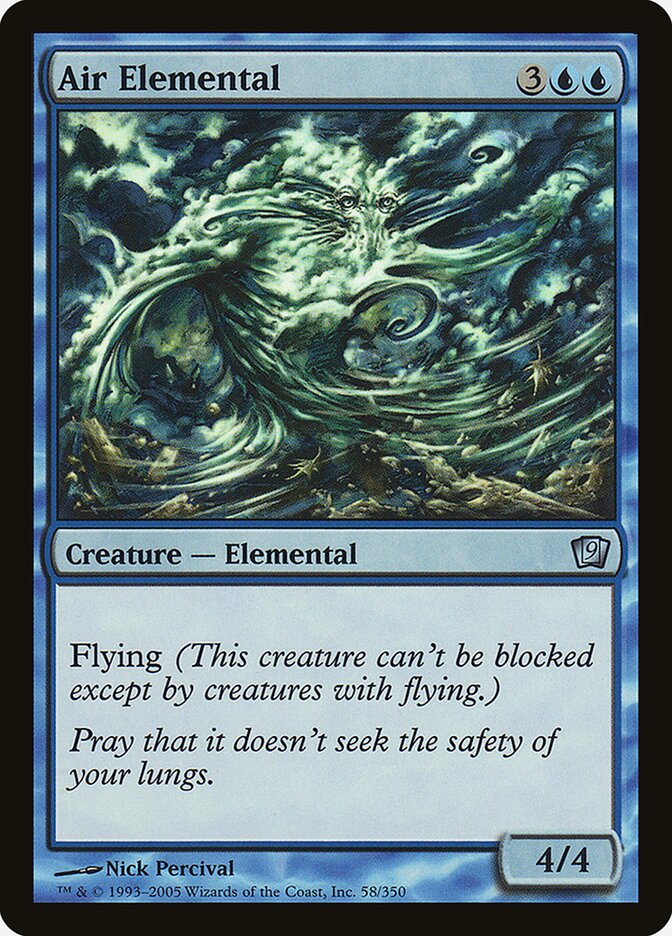 Air Elemental, Ninth Edition · 58-star
