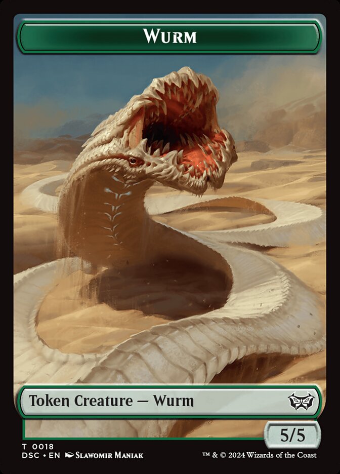 Wurm, Duskmourn Commander Tokens · 0018