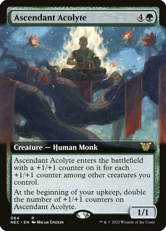 Ascendant Acolyte, Neon Dynasty Commander · 064