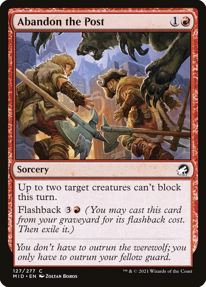 Abandon the Post, Innistrad: Midnight Hunt · 127/277