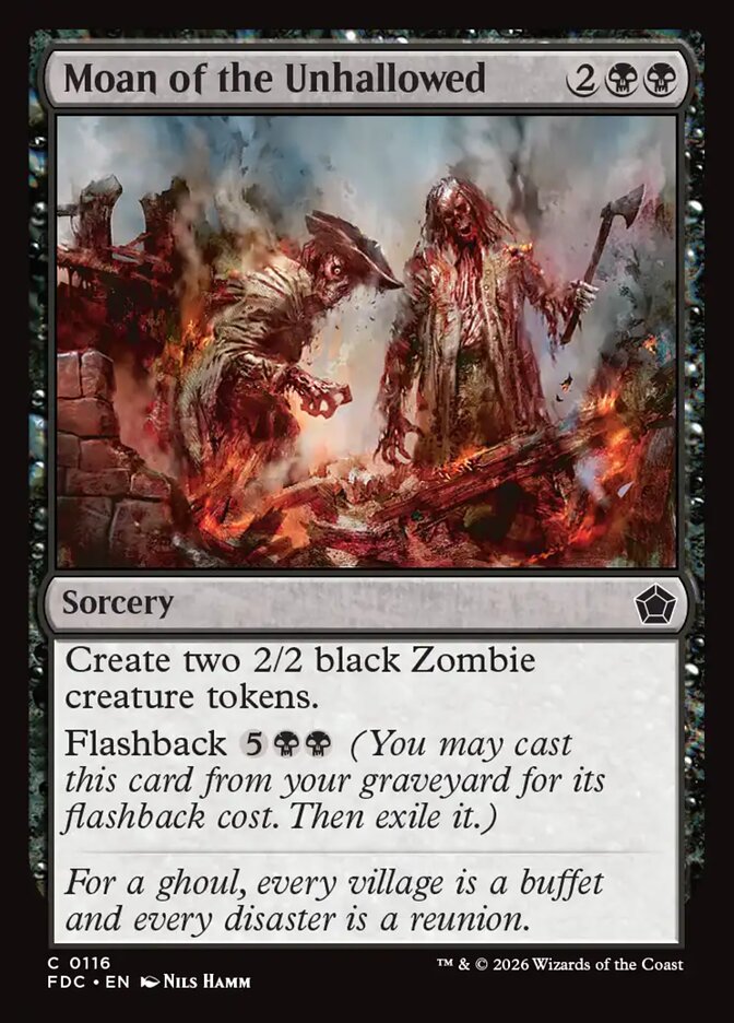 Moan of the Unhallowed, Foundations Commander · 0116