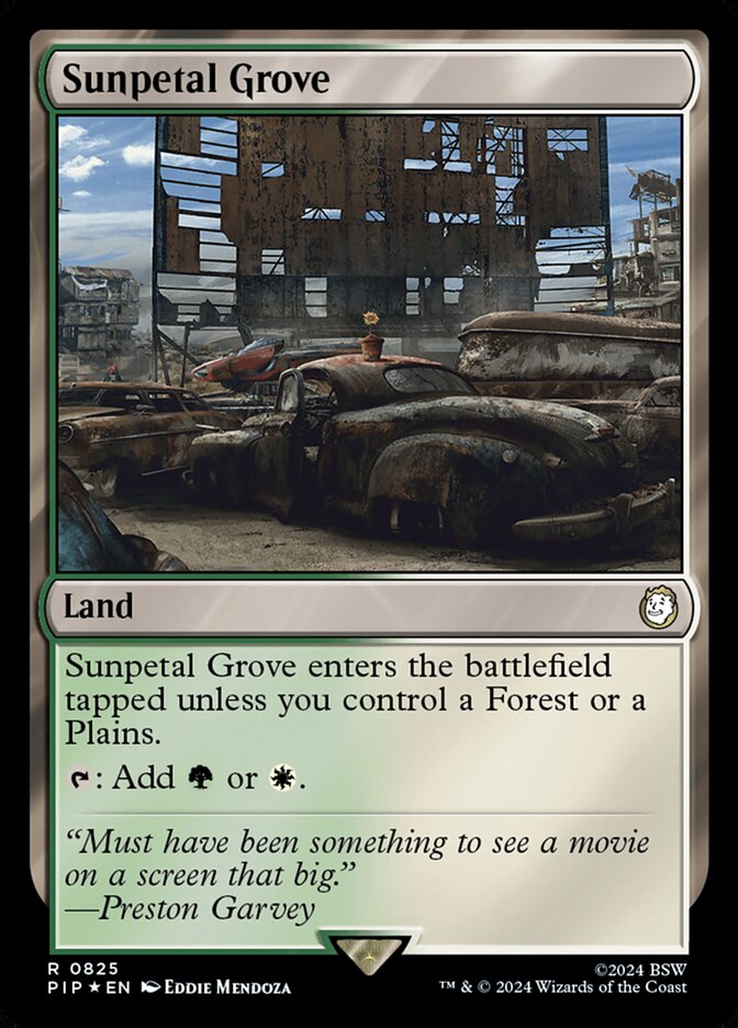 Sunpetal Grove, Fallout · 0825