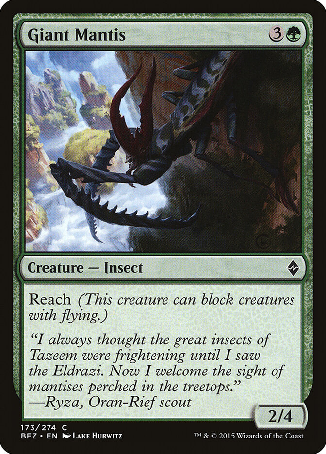 Giant Mantis, Battle for Zendikar · 173/274