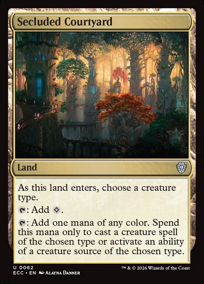 Secluded Courtyard, Lorwyn Eclipsed Commander · 0062