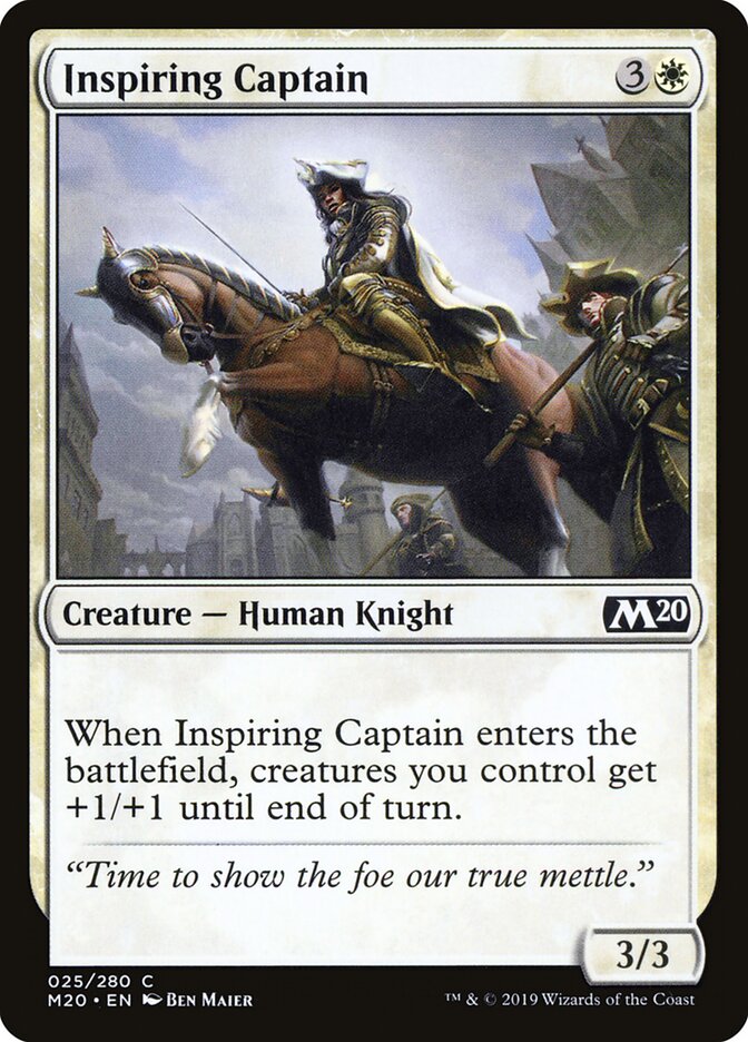 Inspiring Captain, Core Set 2020 · 025/280
