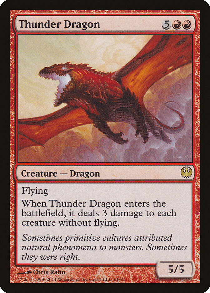 Thunder Dragon, Duel Decks: Knights vs. Dragons · 61/81