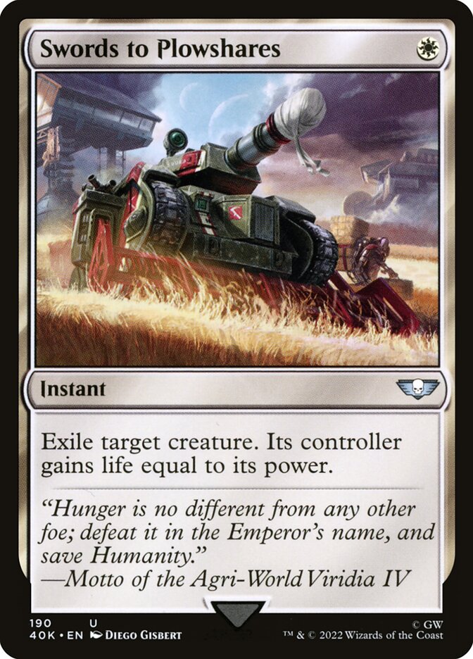 Swords to Plowshares, Warhammer 40,000 Commander · 190/617