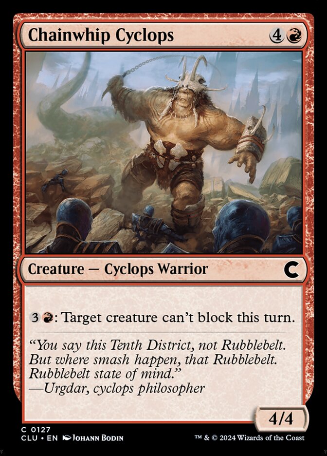 Chainwhip Cyclops, Ravnica: Clue Edition · 0127