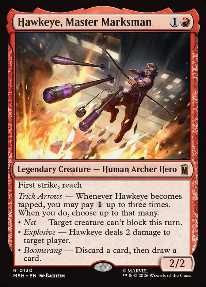 Hawkeye, Master Marksman, Marvel Super Heroes · 0130