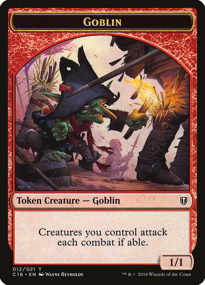 Goblin, Commander 2016 Tokens · 012
