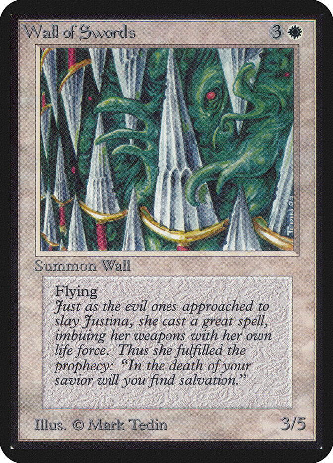 Wall of Swords, Limited Edition Alpha · 42