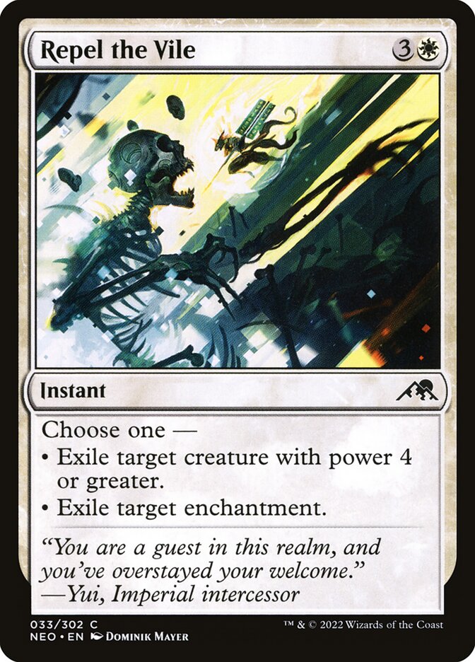 Repel the Vile, Kamigawa: Neon Dynasty · 033/302