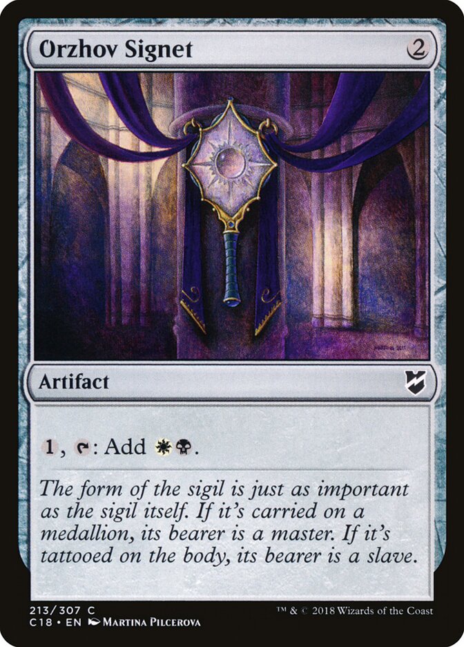 Orzhov Signet, Commander 2018 · 213/307