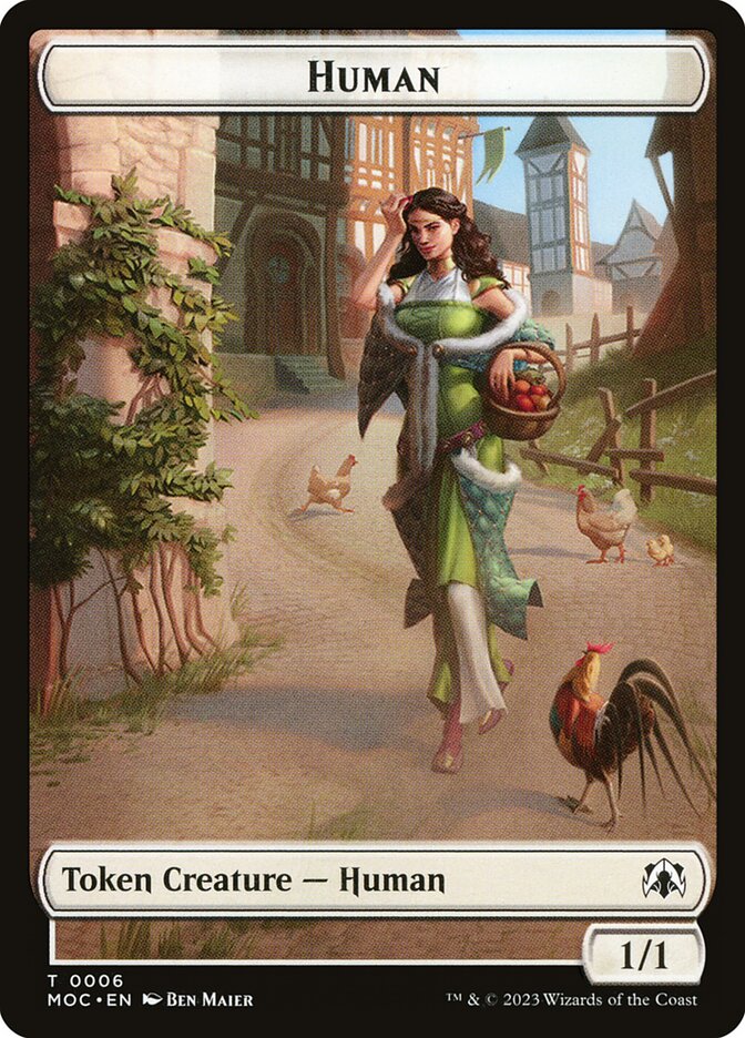 Human, March of the Machine Commander Tokens · 0006