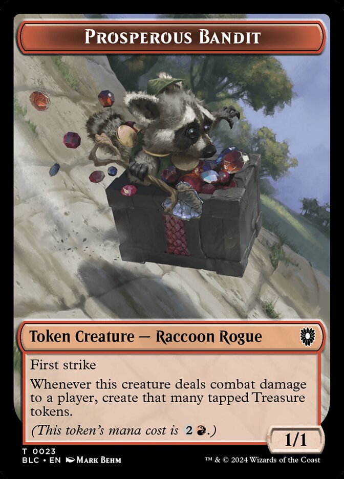Prosperous Bandit, Bloomburrow Commander Tokens · 0023