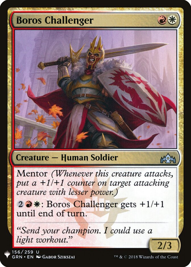Boros Challenger, The List · grn-156