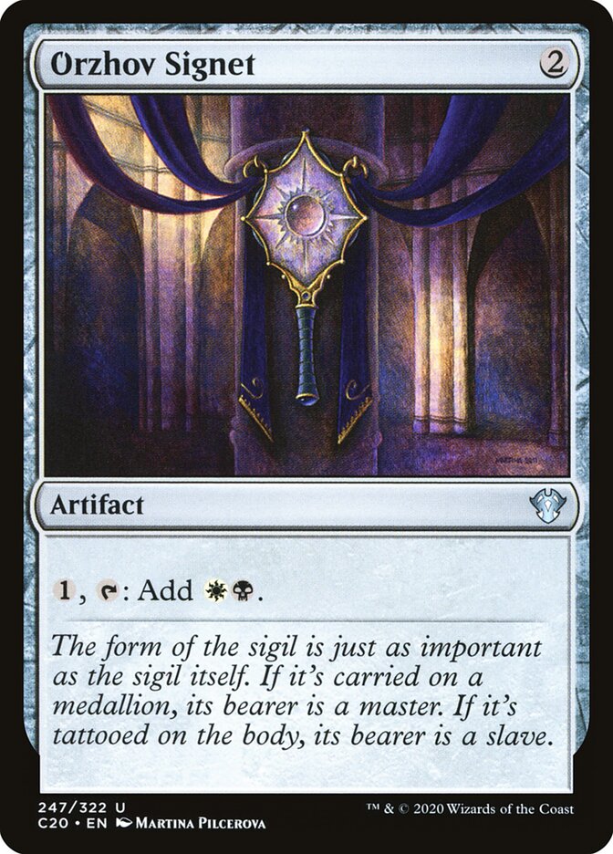 Orzhov Signet, Commander 2020 · 247/322