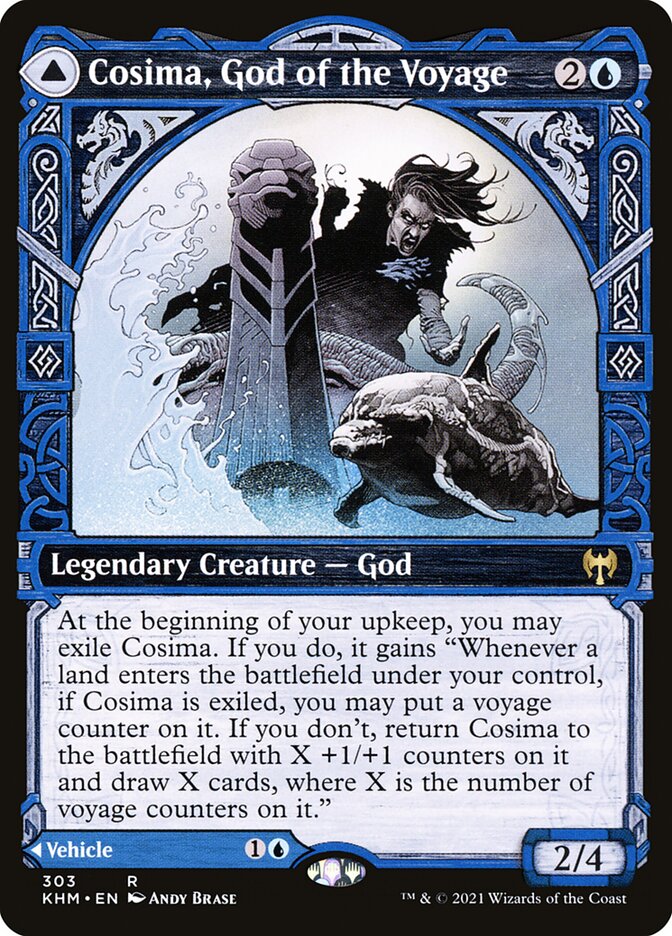 Cosima, God of the Voyage // The Omenkeel, Kaldheim · 303