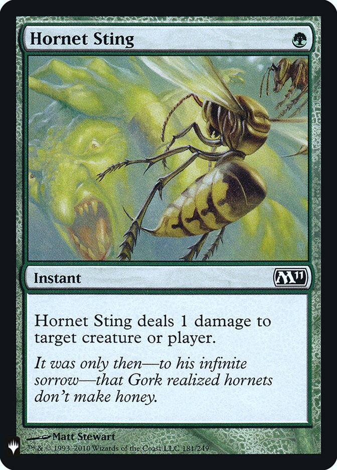 Hornet Sting, The List · m11-181
