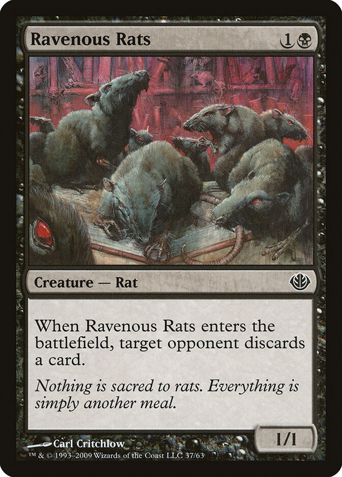 Ravenous Rats, Duel Decks: Garruk vs. Liliana · 37/63