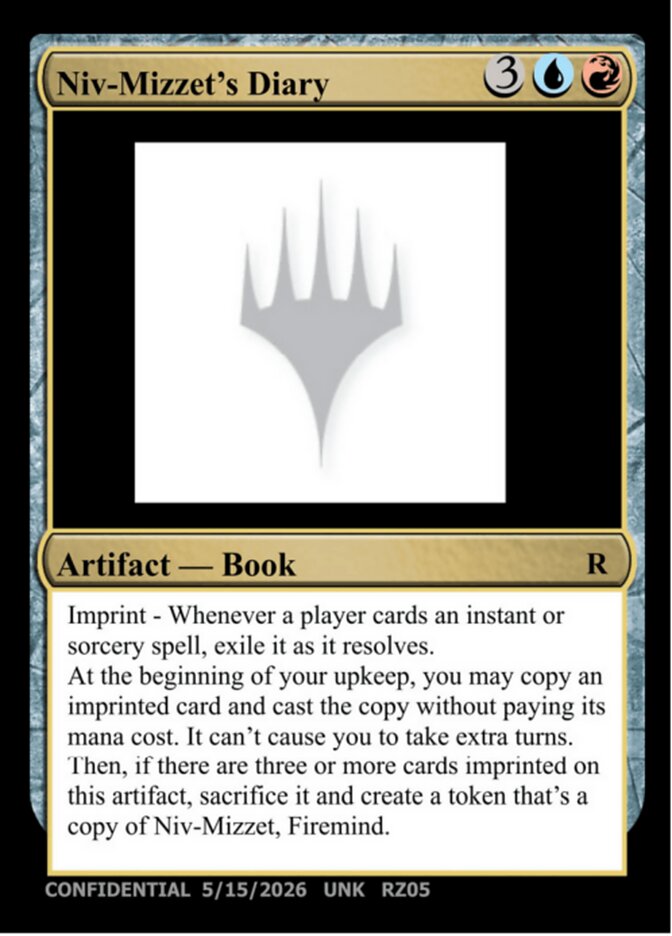 Niv-Mizzet's Diary, Unknown Event · rz05p