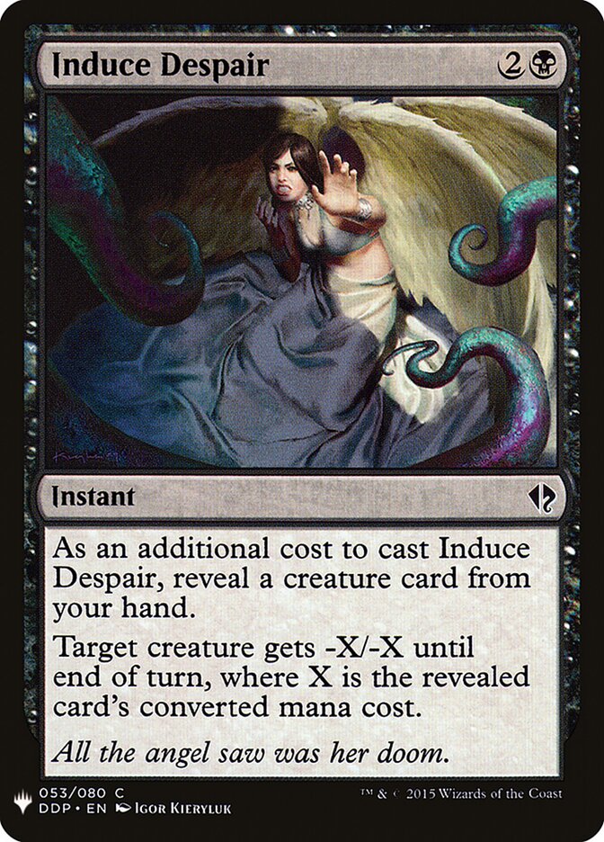 Induce Despair, The List · ddp-53