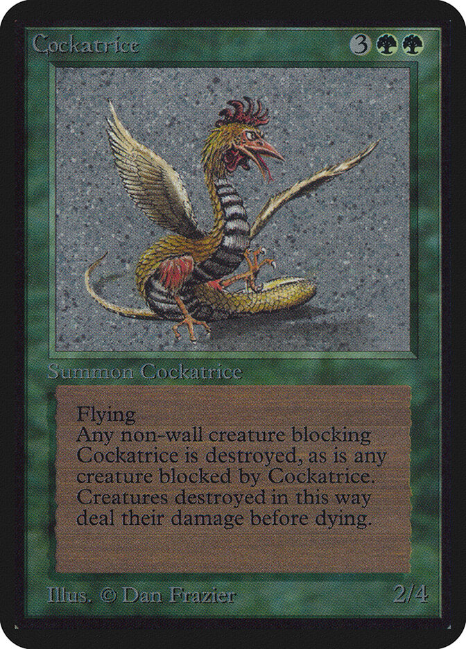 Cockatrice, Limited Edition Alpha · 189