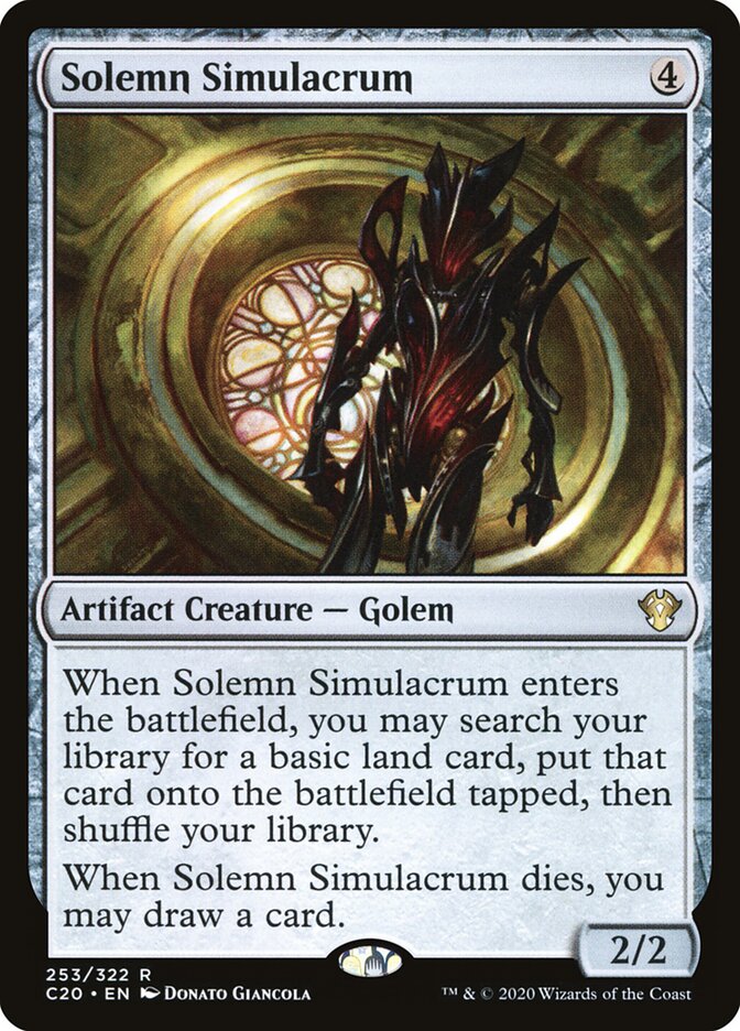 Solemn Simulacrum, Commander 2020 · 253/322