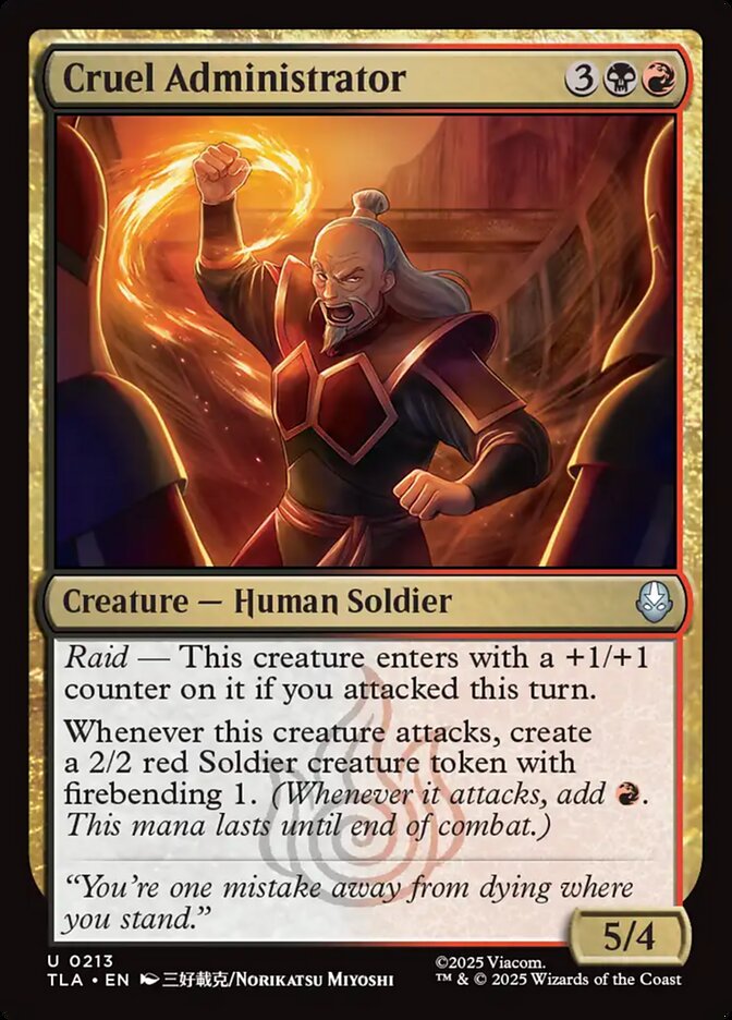 Cruel Administrator, Avatar: The Last Airbender · 0213