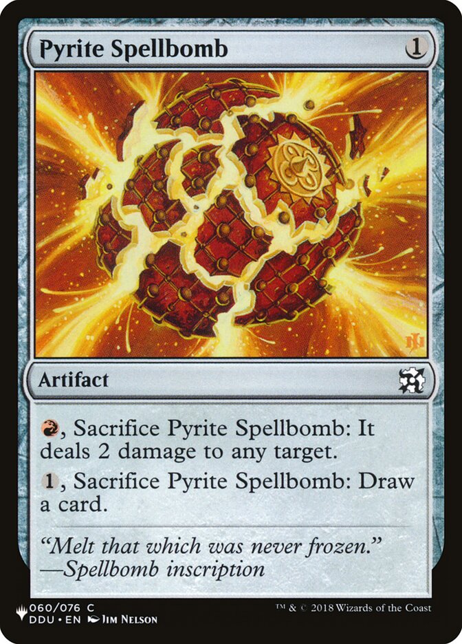 Pyrite Spellbomb, The List · ddu-60