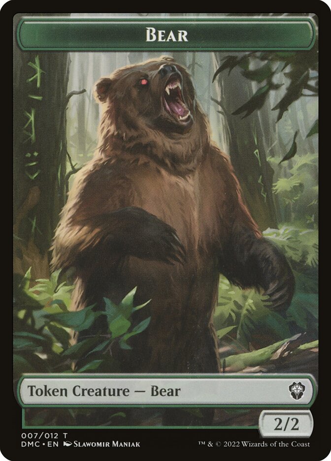 Bear, Dominaria United Commander Tokens · 007