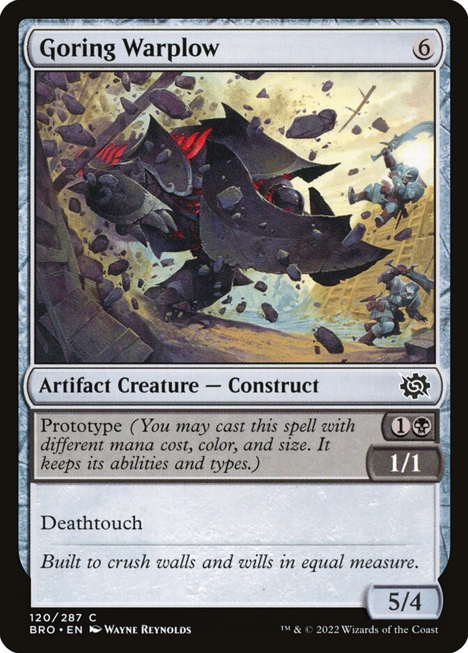 Goring Warplow, The Brothers' War · 120/287