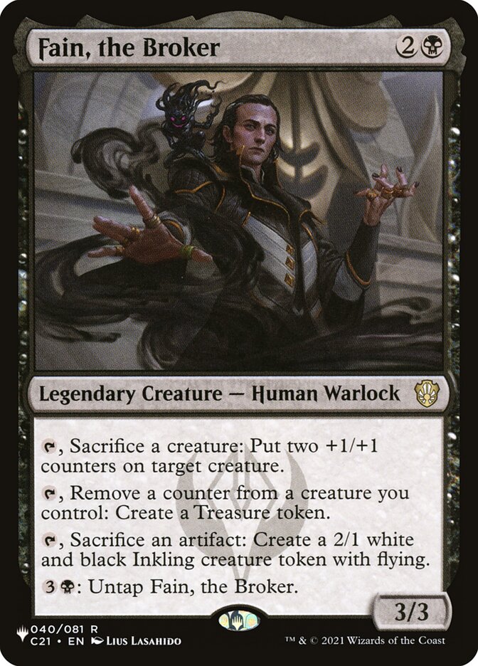 Fain, the Broker, The List · c21-40