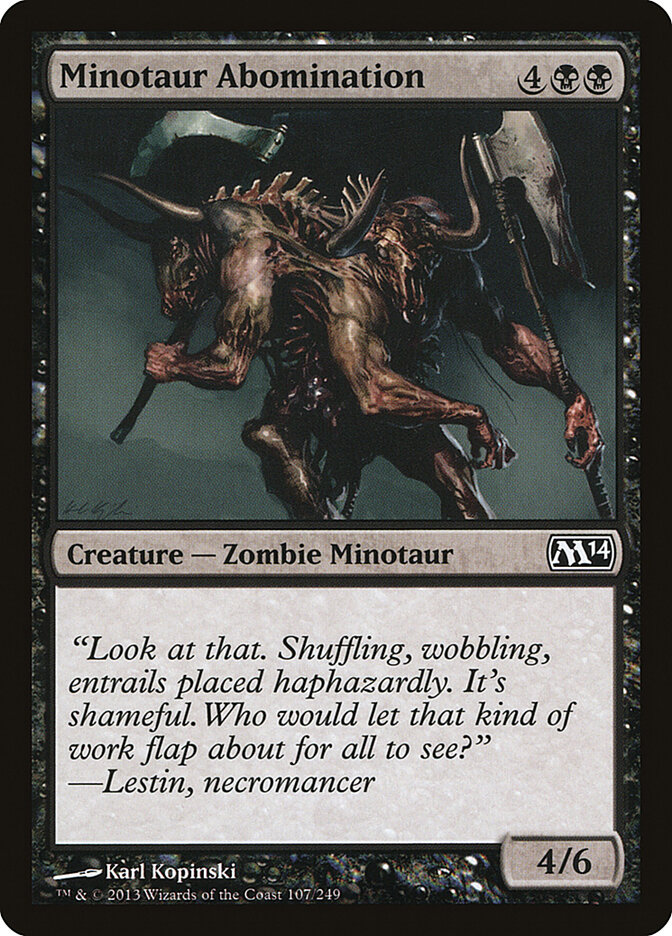 Minotaur Abomination, Magic 2014 · 107/249