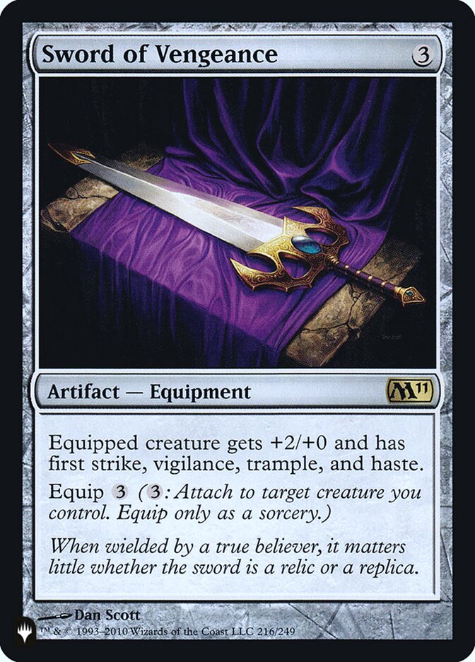 Sword of Vengeance, The List · m11-216