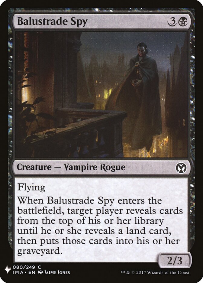 Balustrade Spy, The List · ima-80