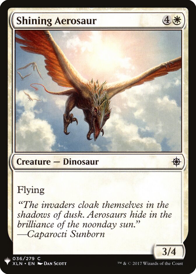 Shining Aerosaur, The List · xln-36