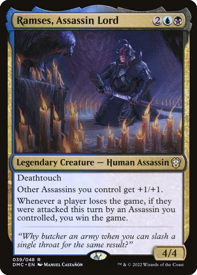 Ramses, Assassin Lord, Dominaria United Commander · 039/050