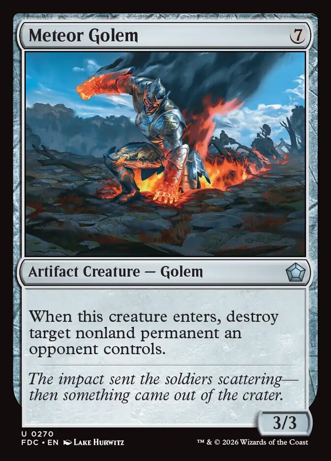 Meteor Golem, Foundations Commander · 0270