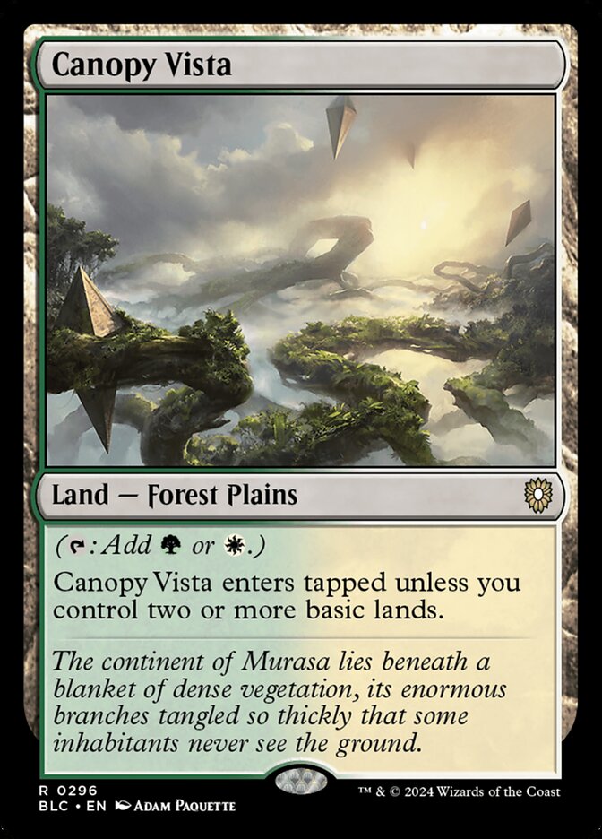 Canopy Vista, Bloomburrow Commander · 0296
