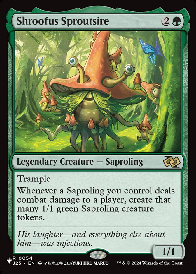 Shroofus Sproutsire, The List · j25-54